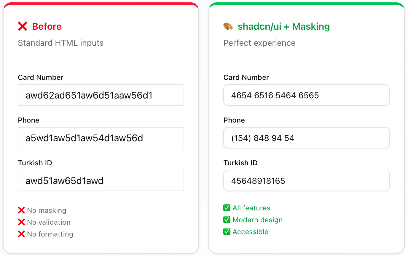 npm package @virastack/input-mask